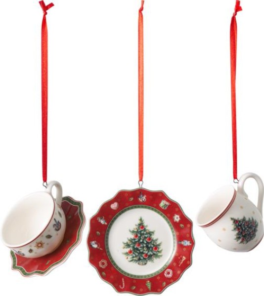 Villeroy & Boch Toy’s Delight Decoration Ornamente Geschirrset rot 3tlg. 7cm