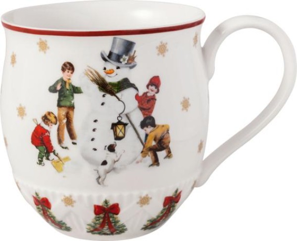 Villeroy & Boch Toy’s Fantasy Henkelbecher: Schneemann bauen 0,45l