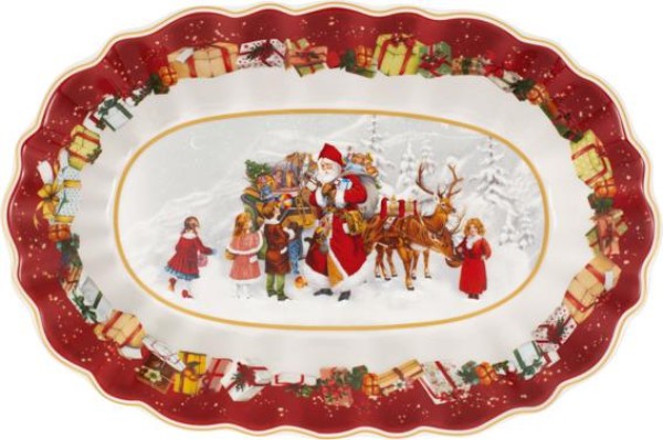 Villeroy & Boch Toy’s Fantasy Schale oval groß: Santa und Kinder 29x19cm