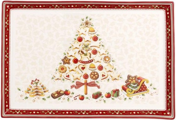 Villeroy & Boch Winter Bakery Delight Gebäckplatte rechteckig groß 39×26,5cm