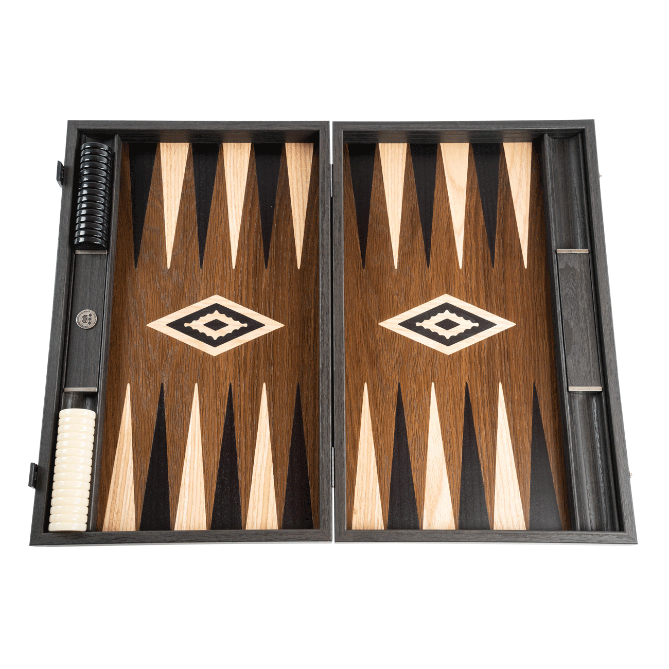 Backgammon Raucheiche groß 60 x 47,5 cm