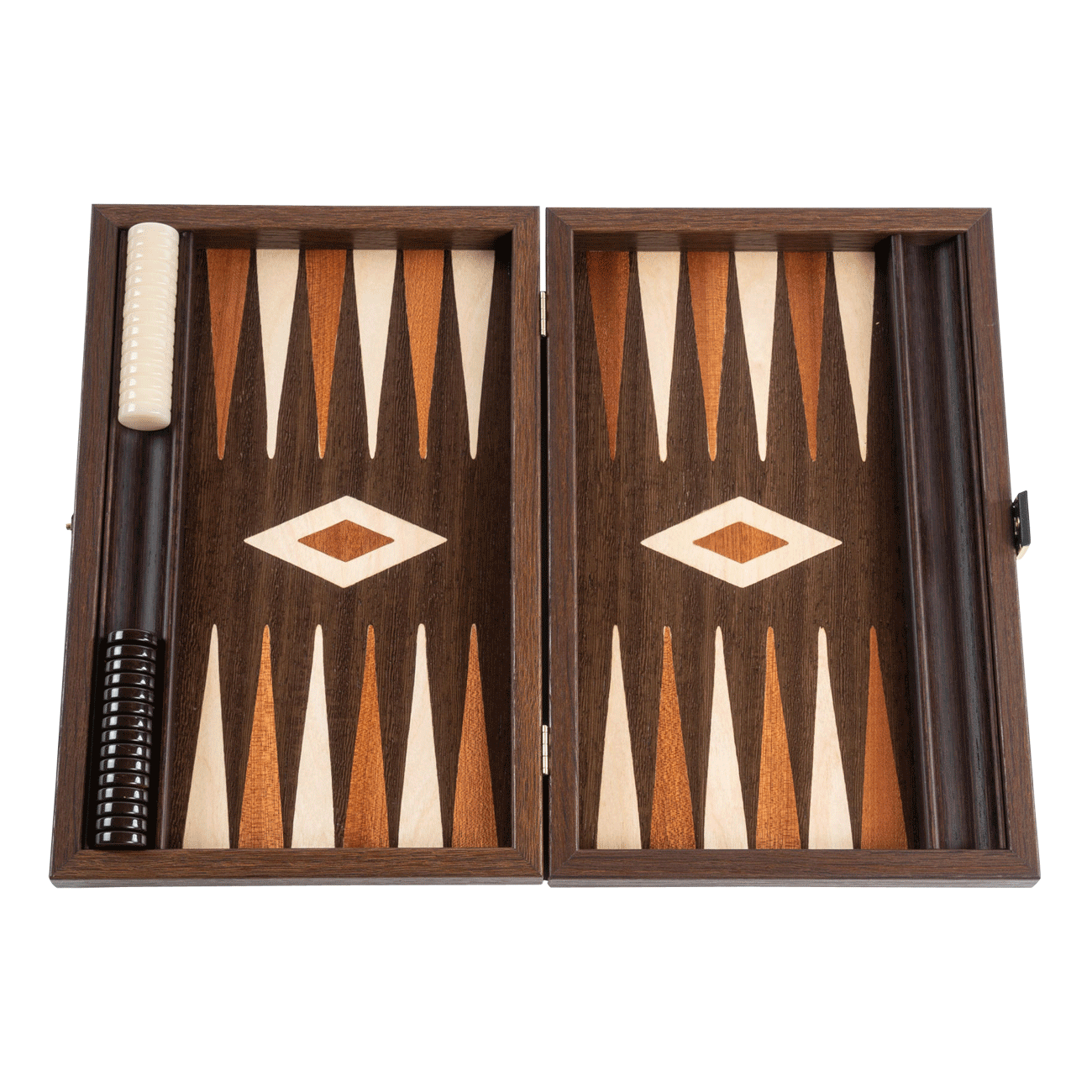 Backgammon Walnusswurzel klein 40 x 30 cm