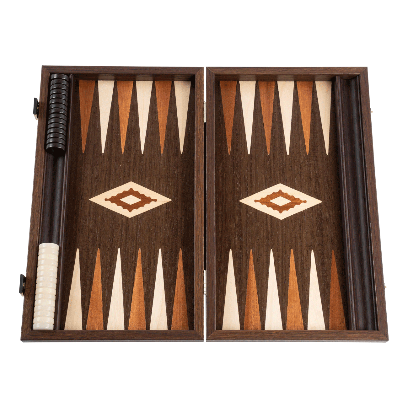 Backgammon Walnusswurzel medium 45 x 38 cm