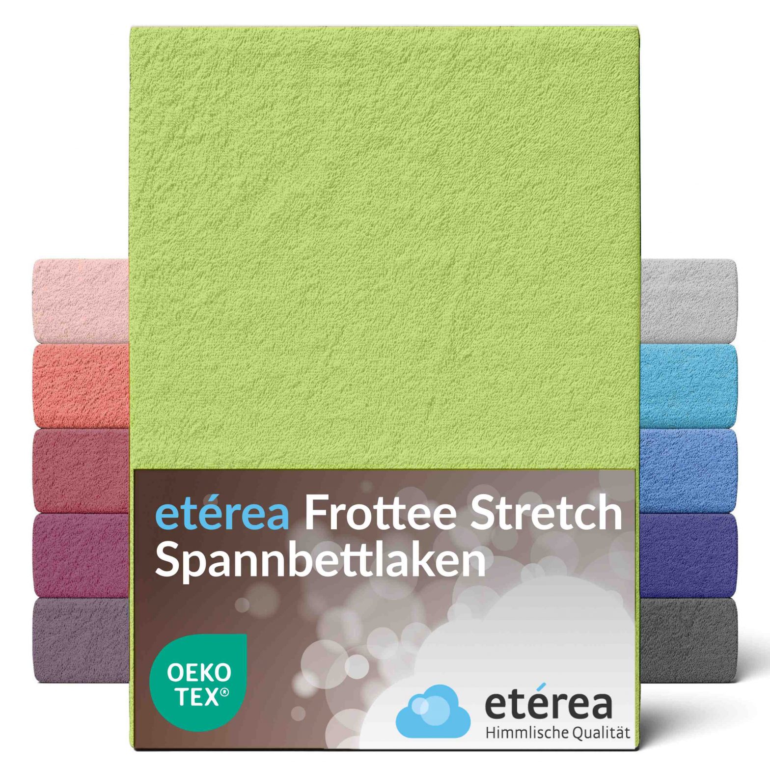 etérea Frottee Spannbettlaken 180×200 – 200×200 cm Lind