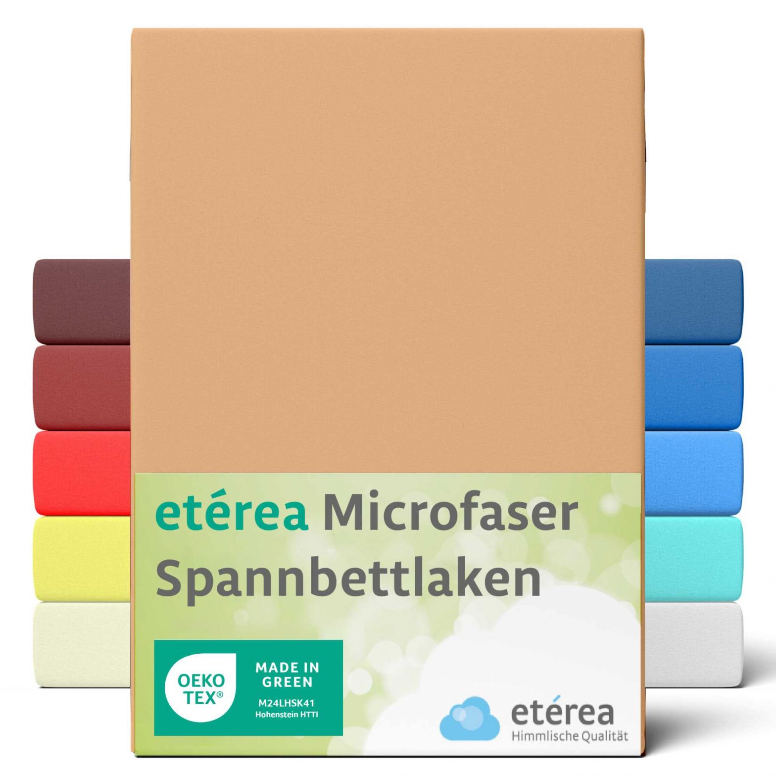 etérea Microfaser Spannbettlaken Düne 100×200 – 120×200 cm