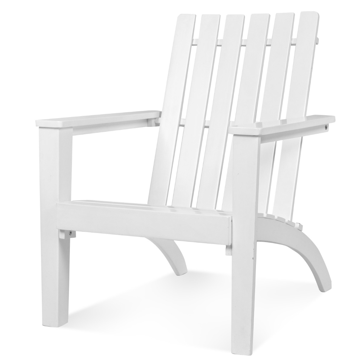 Adirondack Stuhl Adirondack Chair aus Akazienholz Gartensessel bis 160 kg Weiß