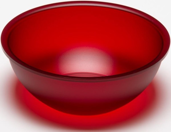 G.F. Heim Söhne Salatschüssel aus Acrylglas satiniert cherry 22cm 420-49