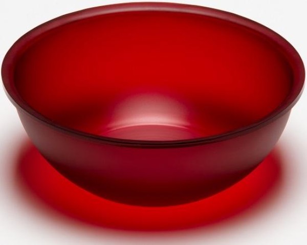 G.F. Heim Söhne Salatschüssel aus Acrylglas satiniert cherry 29,5cm 430-49