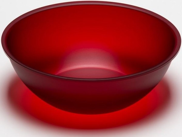 G.F. Heim Söhne Salatschüssel aus Acrylglas satiniert cherry 36,5cm 440-49