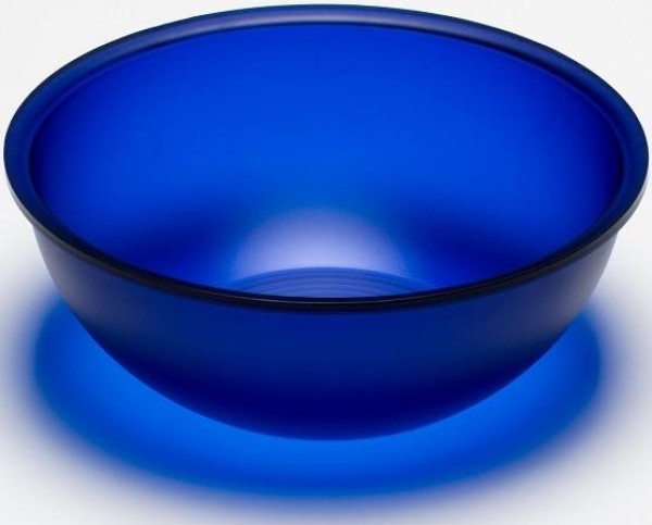 G.F. Heim Söhne Salatschüssel aus Acrylglas satiniert sky blue 29,5cm 430-50