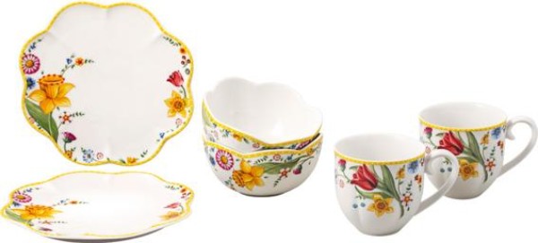 Villeroy & Boch Spring Awakening Frühstücks-Set für 2 6tlg.