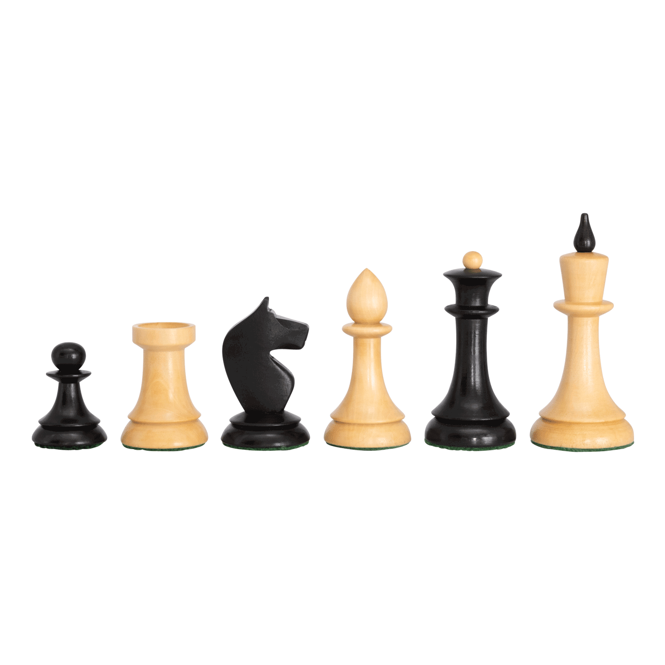 Schachfiguren Damen Gambit KH 83 mm Noir