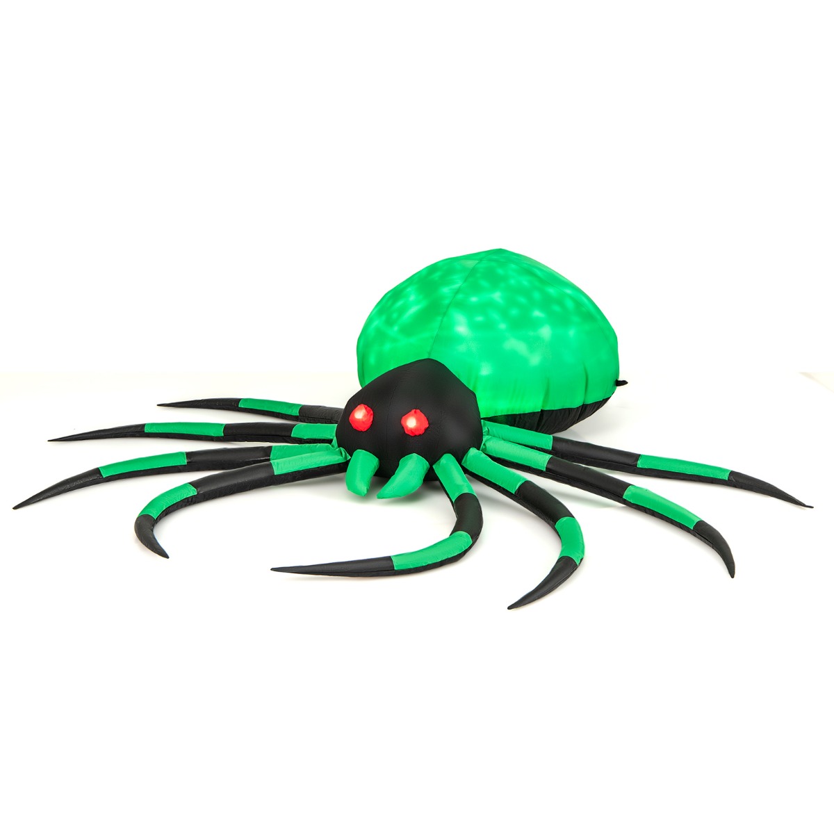 Aufblasbare Halloween-Spinne mit Rotierendem LED-Lichter Gruselige Spinnendekoration