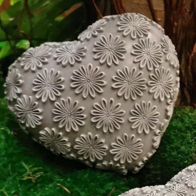 Dekoherz Zuhur, grau/weiß, Resin, 12,5 cmvon Zauberblume