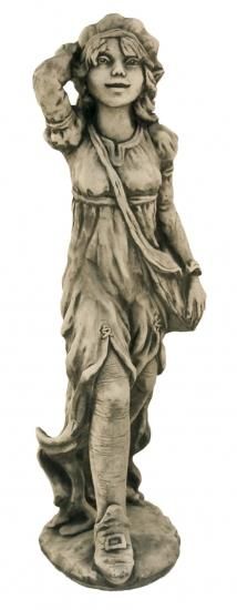 Gartenfigur Waldläuferin „HILDE“, Steinguss – Original von Vidroflor