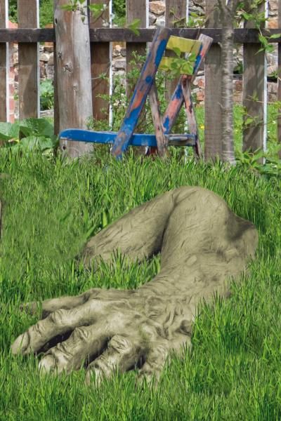 Gartenfigur Hand zu Troll Magnus (Carlos junior) – Original von Vidroflor