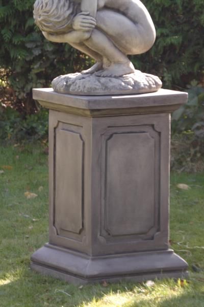 Säule geeignet für Gartenfigur Engel Rachel, Steinguss – Original von Vidroflor