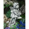 FLOWER FAIRY „Wegwarte“, Steinguss – Original von Vidroflor