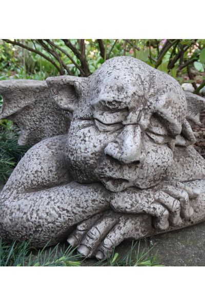 Gartenfigur Gargoyle SLEEPYHEAD, Steinguss, © by Fiona Scott – Original von…