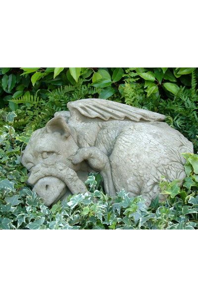 Gartenfigur Drache „PEEP II“, Steinguss, © by Fiona Scott – Original von Vidr…