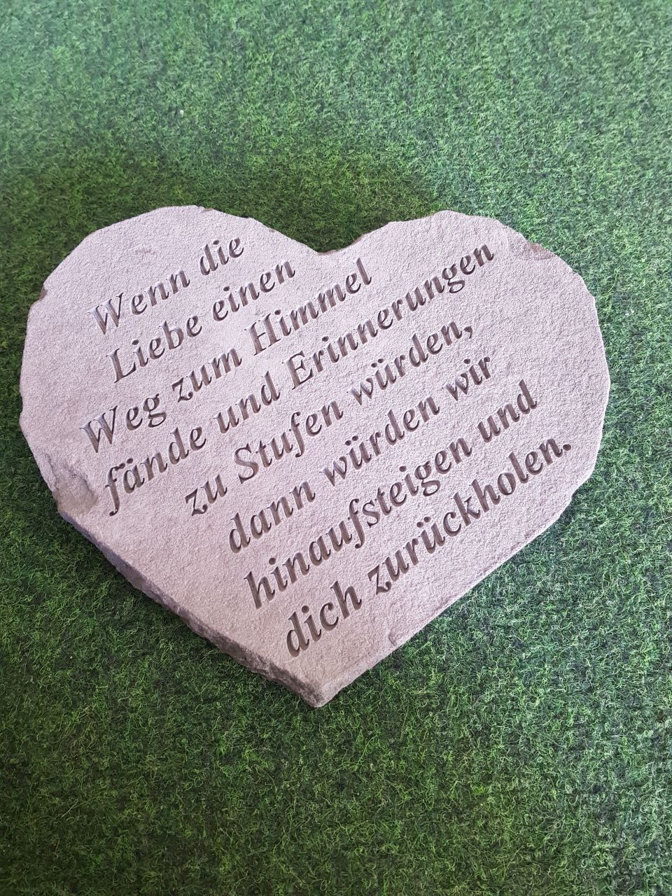 Gedenkstein „Wenn die Liebe…“, klein