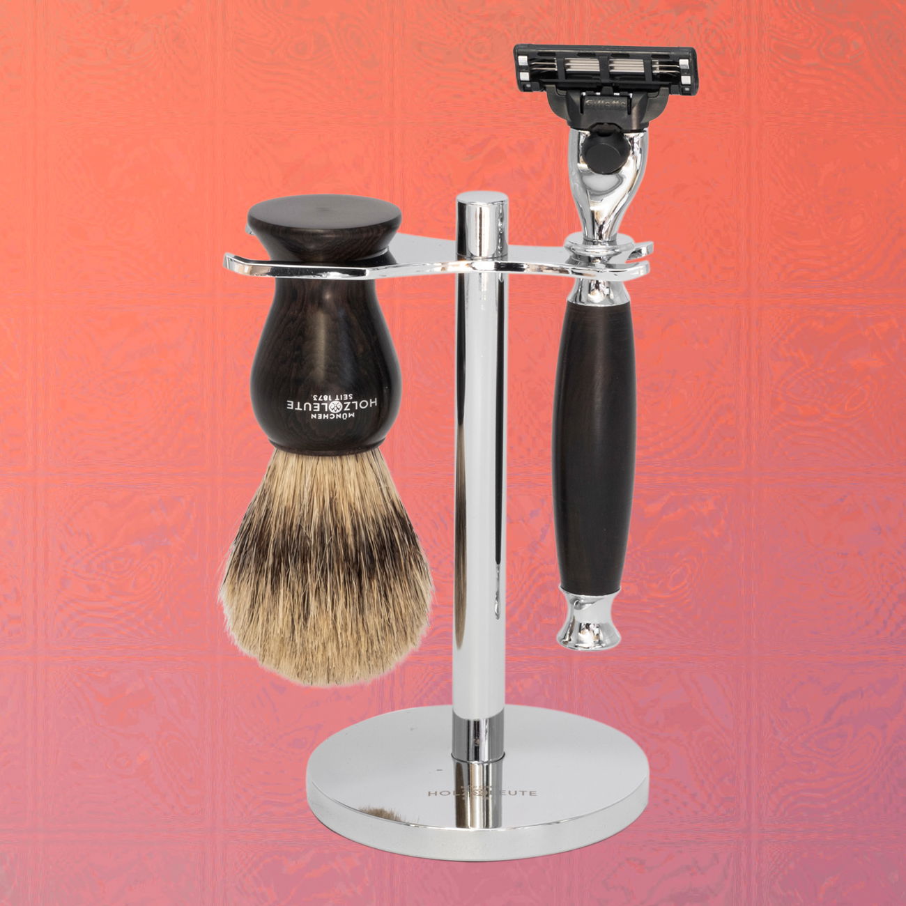 Rasierset Tivoli Ebenholz mit Nassrasierer Gillette® Mach3®