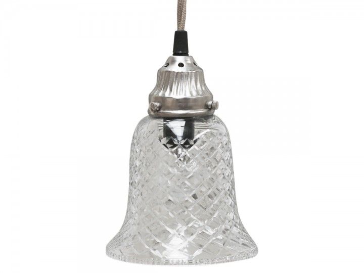 Lampe Glocke Glas von Chic Antique