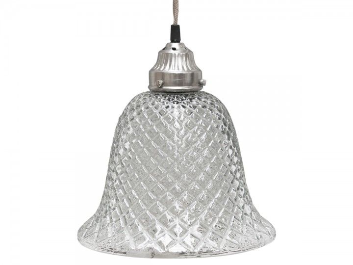 Lampe Glocke Glas von Chic Antique