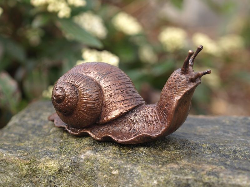 Bronzefigur Kleine Schnecke