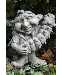 Gartenfigur Musiker-Troll „Akkordeon“ – Original von Vidroflor