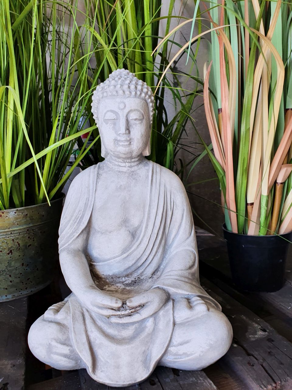 Gartenfigur Buddha S, verschiedene Farben