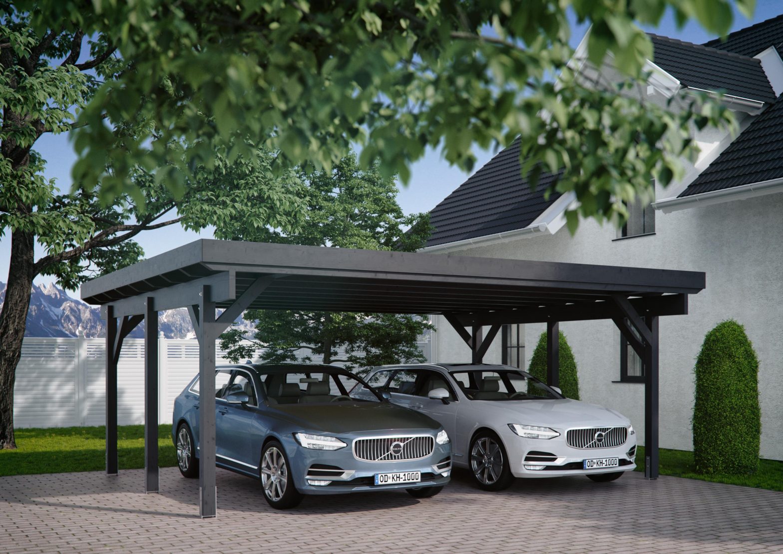 Carport Houston II 6,34×5,04 m