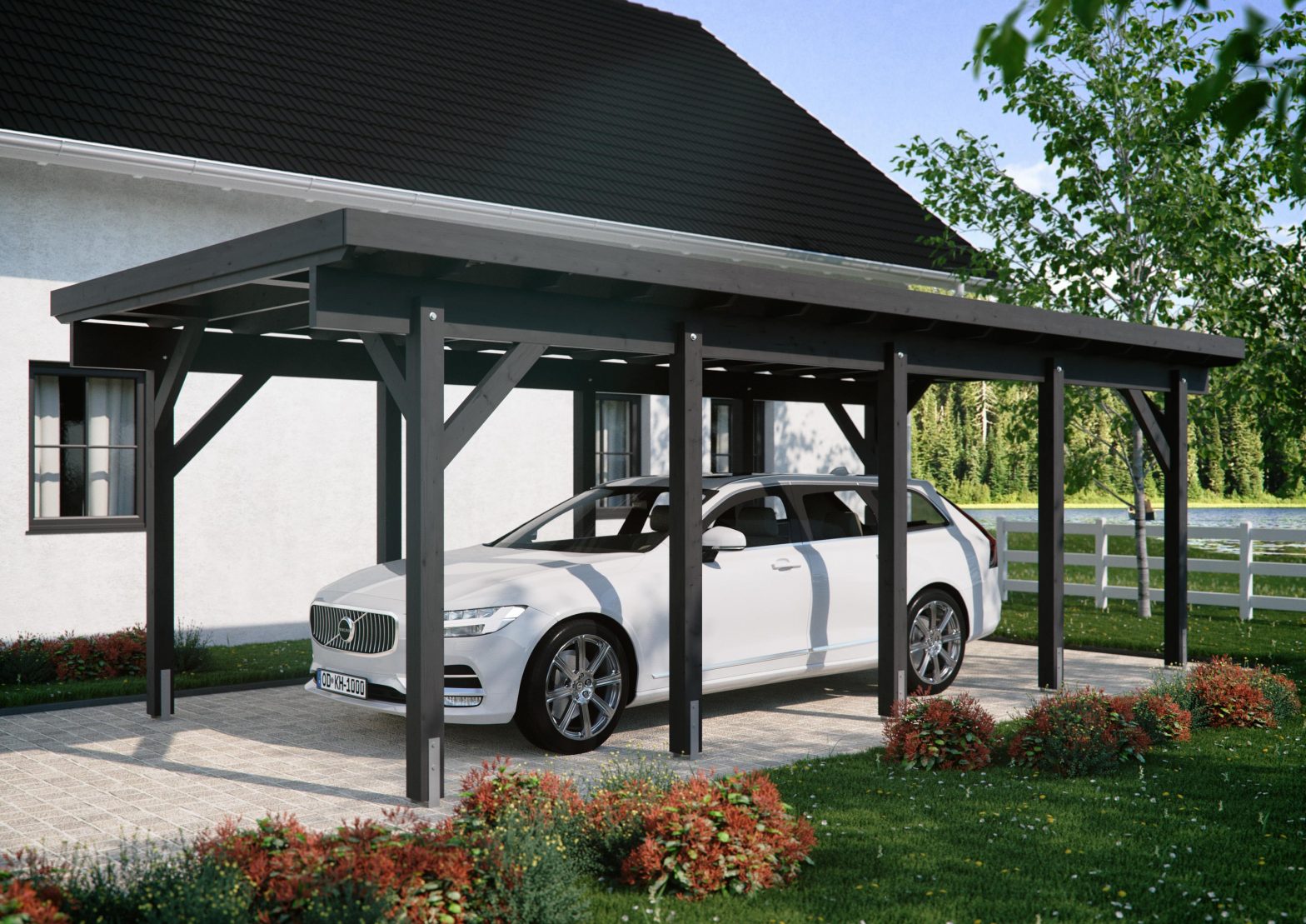 Carport Phoenix II 3,44×7,54 m