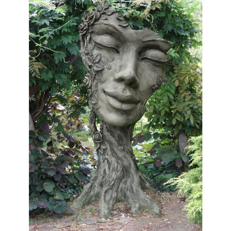 Gartenfigur Waldhüterin „Flora“, Steinguss – Original von Vidroflor