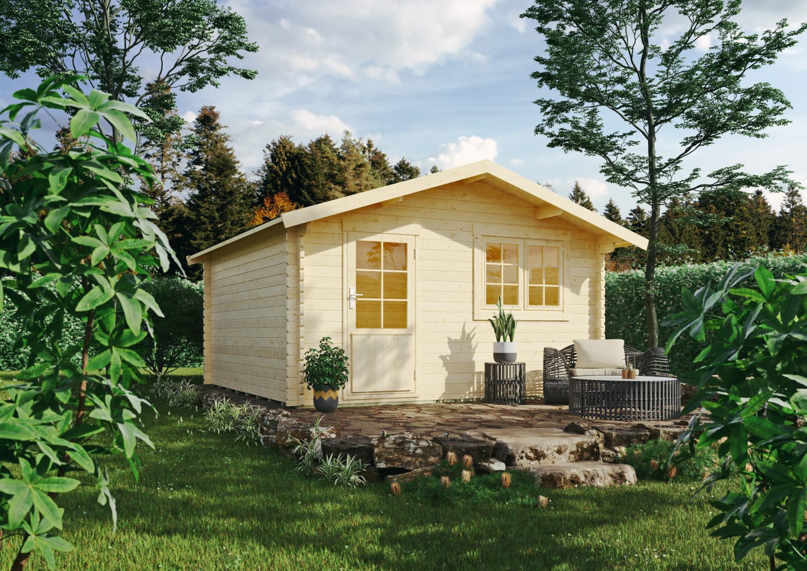 Gartenhaus Shelton II 3,90×3,90 m