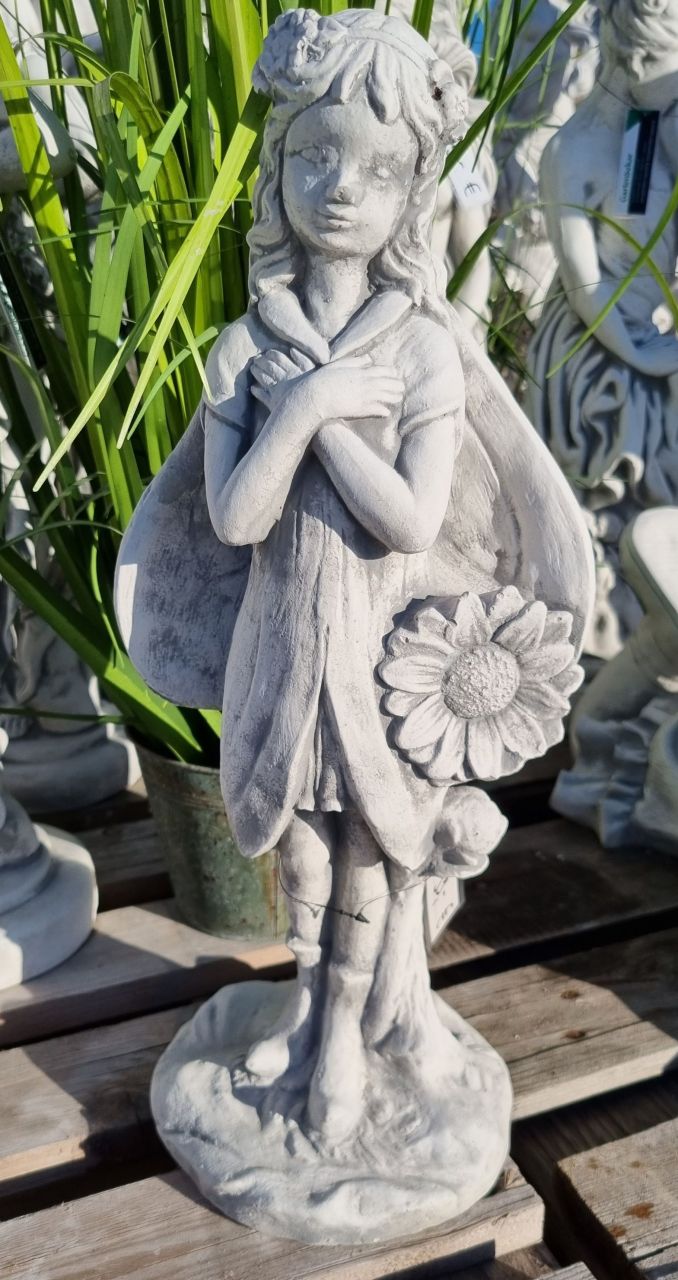 Gartenfigur Kleine Fee „Sunflower“, verschiedene Farben