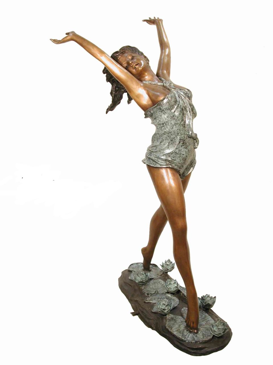 Bronzefigur „Lotus Lady“, groß