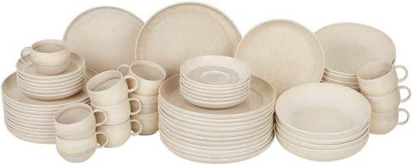 like. by Villeroy & Boch Perlemor Sand Basic-Set für 12 Personen / 60 Teile