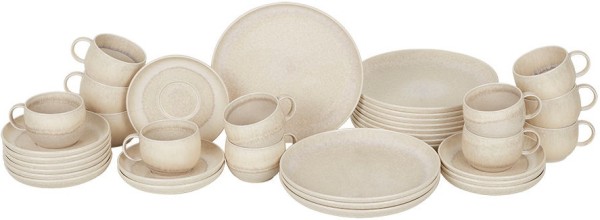 like. by Villeroy & Boch Perlemor Sand Kaffee-Set für 12 Personen / 36 Teile