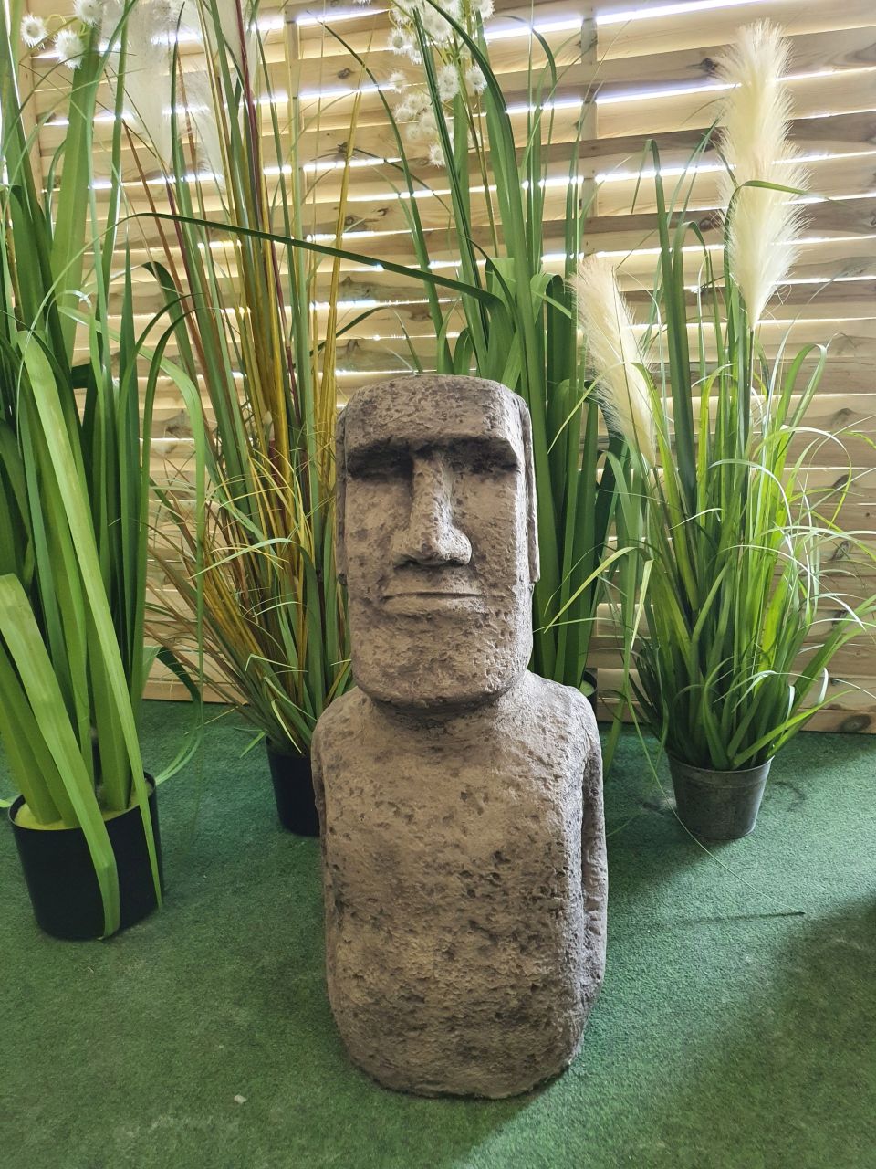 Gartenfigur Moai 1 Antik aus Betonguss