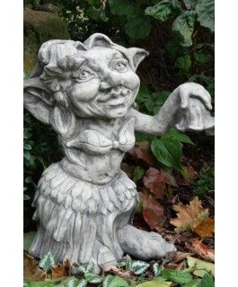 Gartenfigur Musiker-Troll „Tänzerin“ – Original von Vidroflor