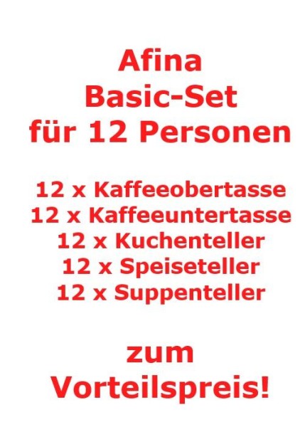 Villeroy & Boch Afina Basic-Set für 12 Personen / 60 Teile