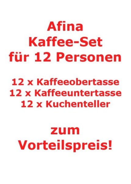 Villeroy & Boch Afina Kaffee-Set für 12 Personen / 36 Teile