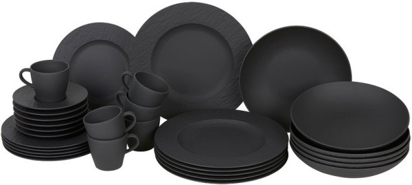 Villeroy & Boch Manufacture Rock Basic-Set für 6 Personen / 30 Teile