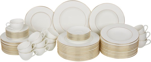 Villeroy & Boch Signature Anmut Gold Basic-Set für 12 Personen / 60 Teile