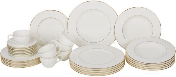 Villeroy & Boch Signature Anmut Gold Basic-Set für 6 Personen / 30 Teile