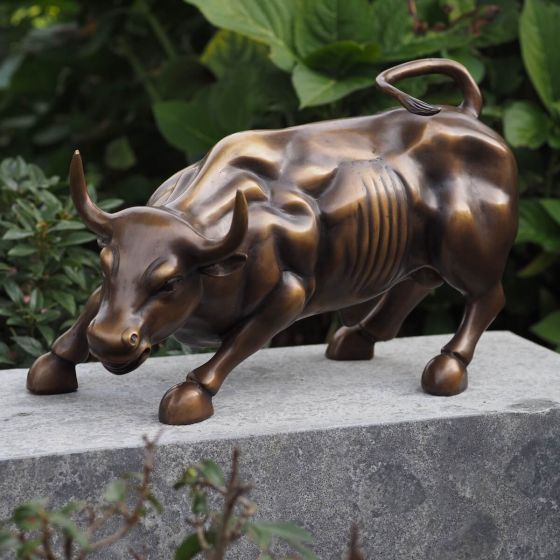 Bronzefigur „Wall Street Bulle“