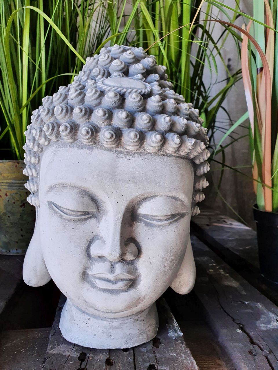 Gartenfigur Büste Buddha klein, verschiedene Farben