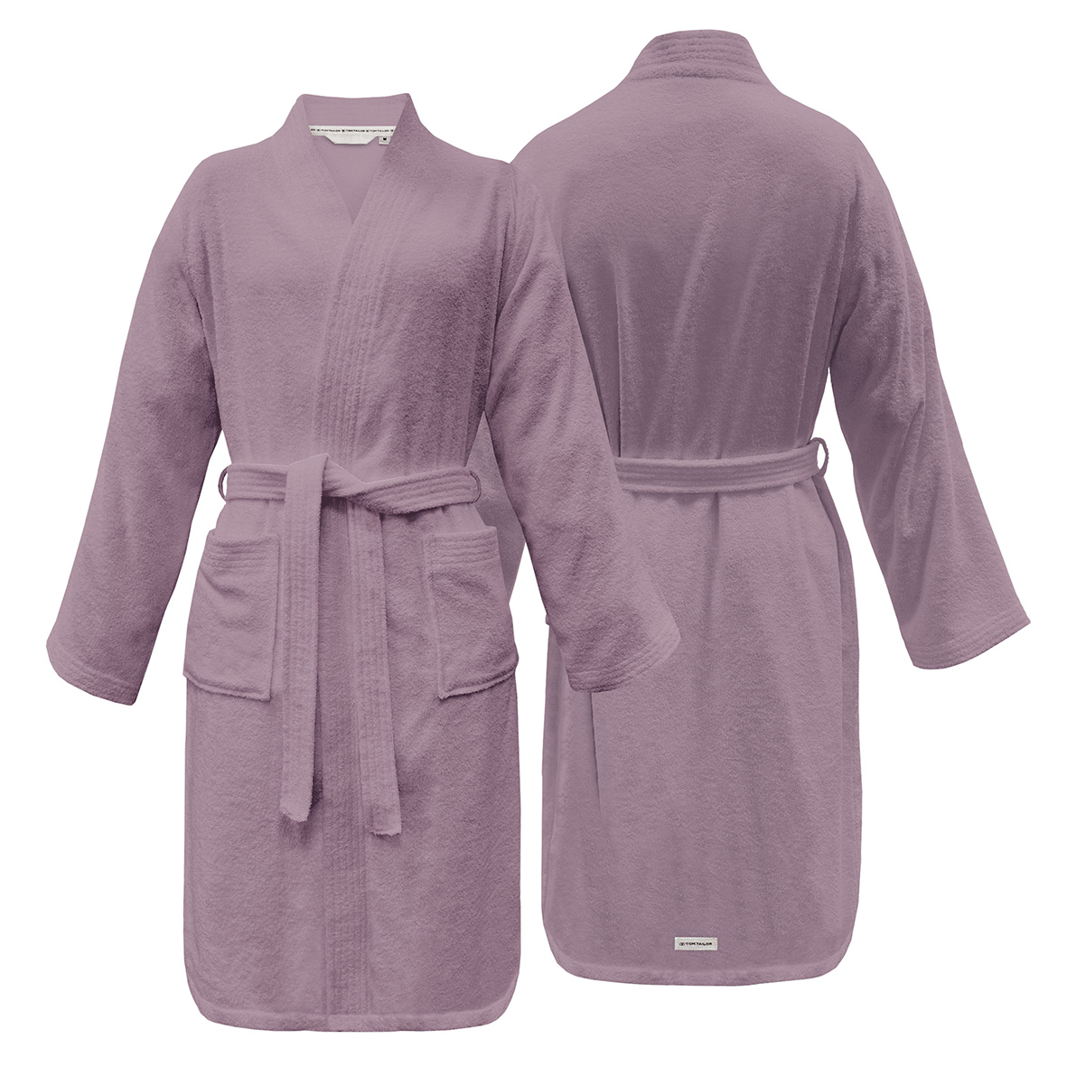 TOM TAILOR Kimonobademantel – Cozy Mauve