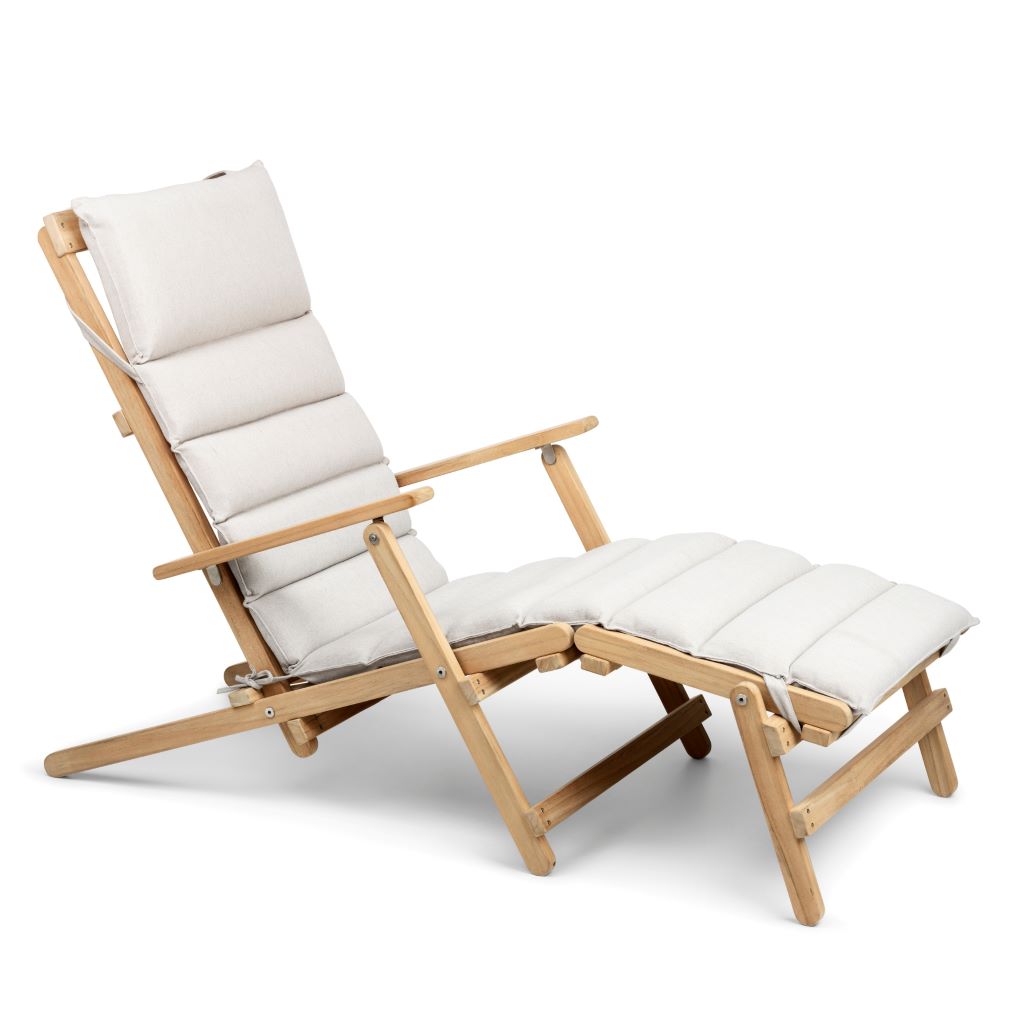 Carl Hansen & Søn – BM5565 – Deck Chair aus Teakholz mit Fußstütze